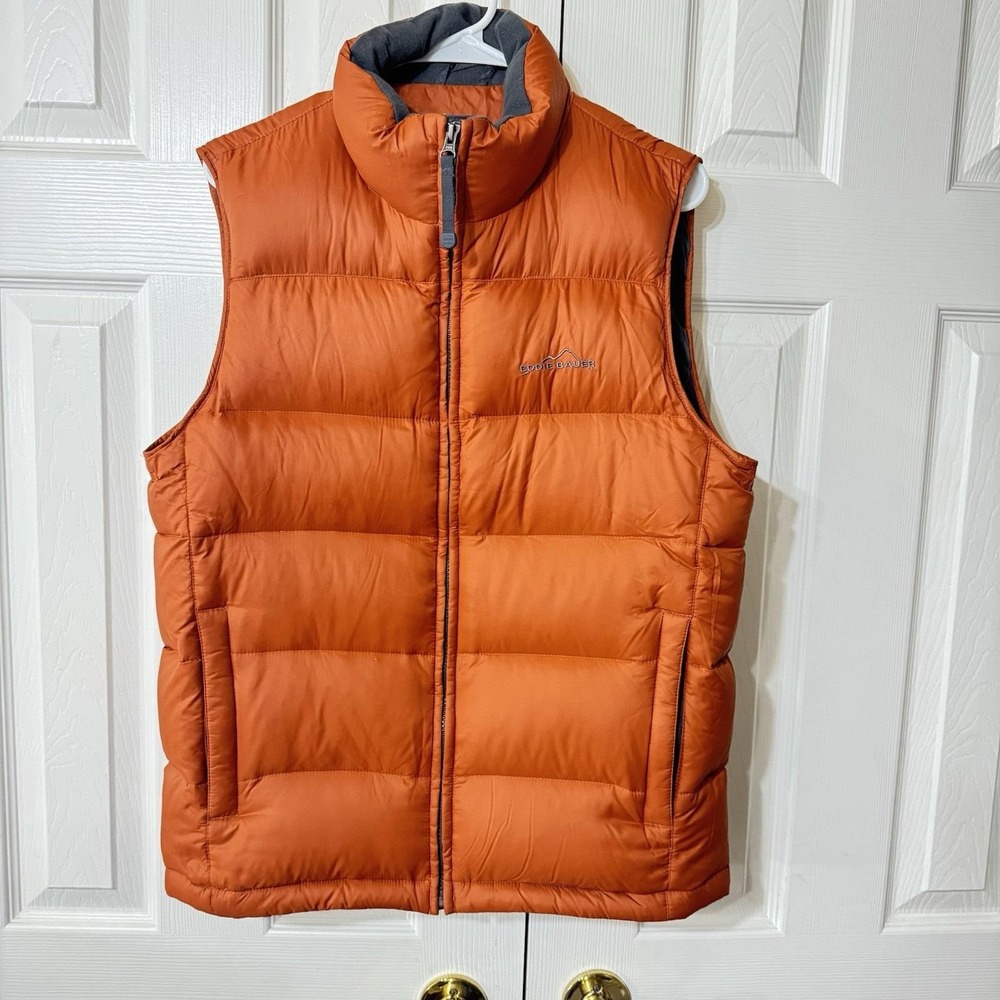 Y2K Eddie Bauer Premiums Goose Down Vest Puffer Men's Size‎ S OLDSTOCK